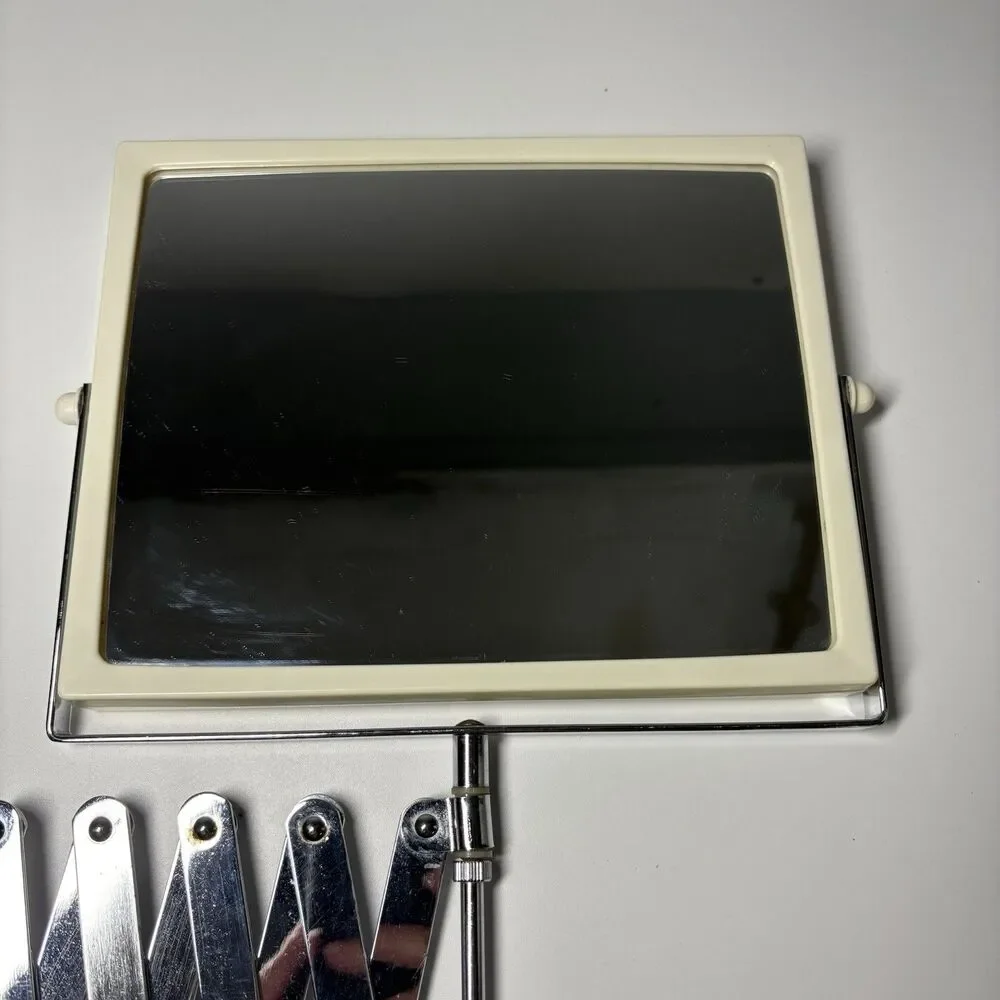 Vintage Jerdon Accordion Wall Mount Double Sided Mirror Retro Bathroom J2020C
